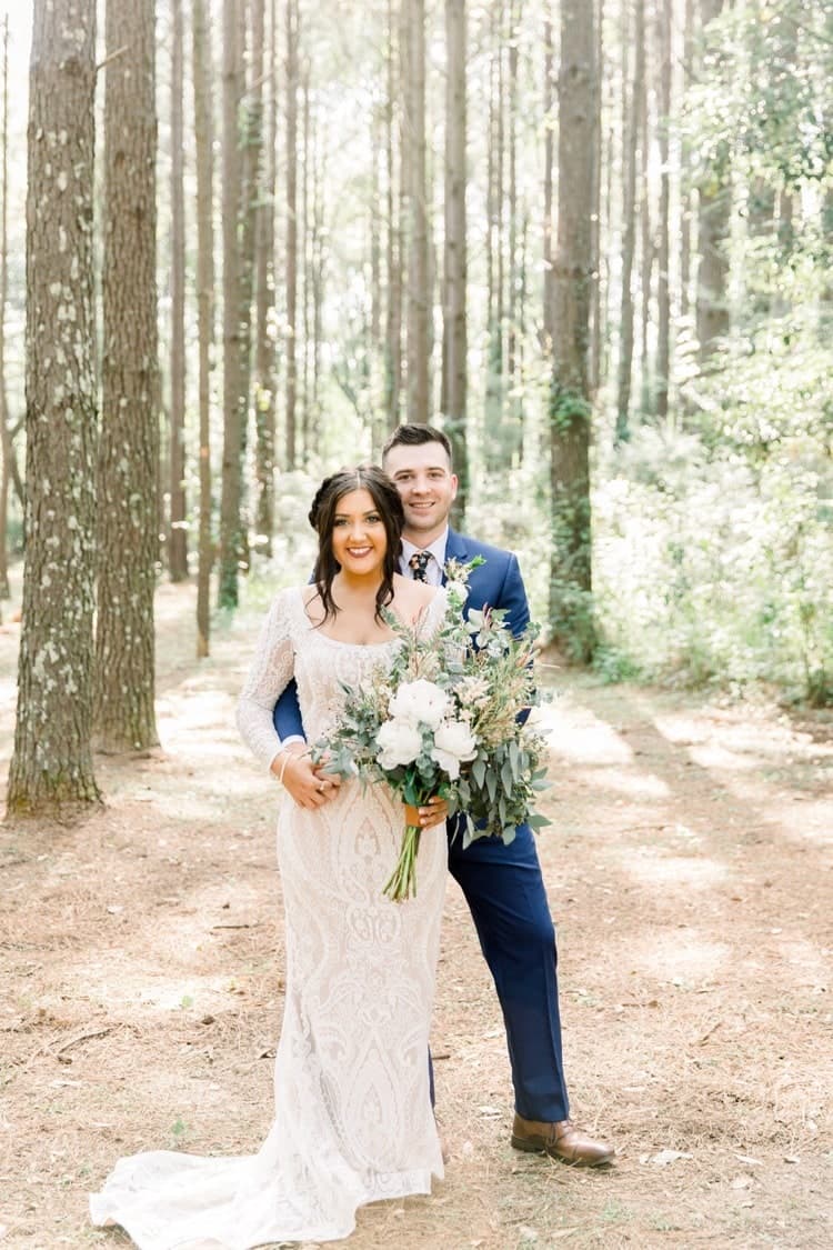 Brianna and Jeremiah on their wedding day