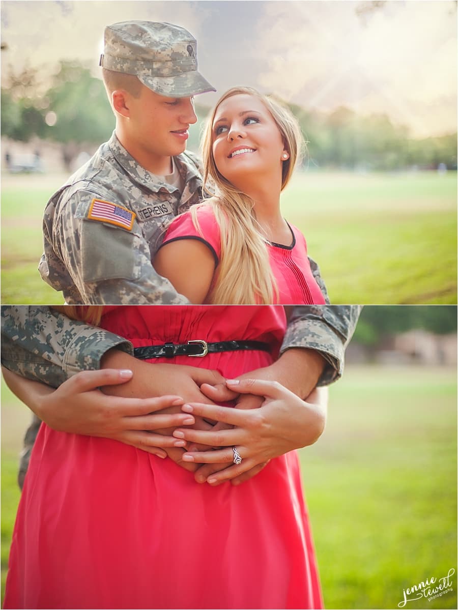 A Military Engagement Mobile, Alabama Engagement Photographer — Jennie Tewell Photography
