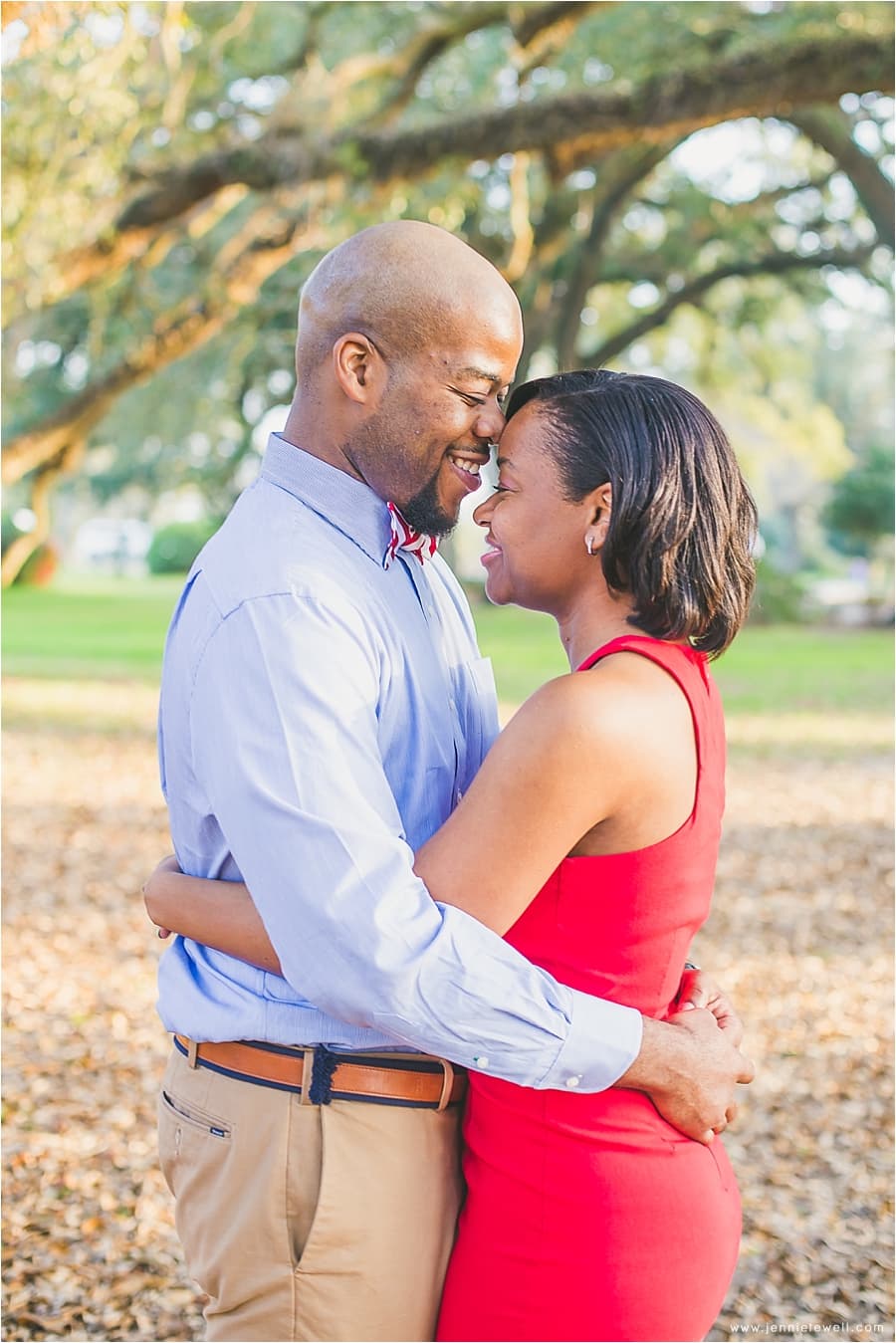 Danisha & Marvin Springhill College, Mobile, AL Engagement — Jennie Tewell Photography