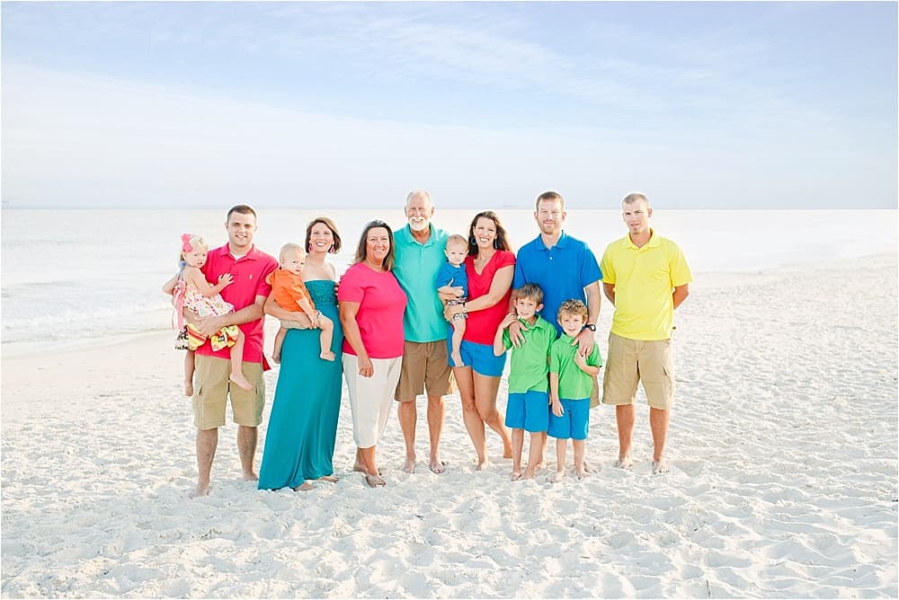 Colorful Beach Family Session at Fort Morgan, Alabama — Jennie Tewell Photography