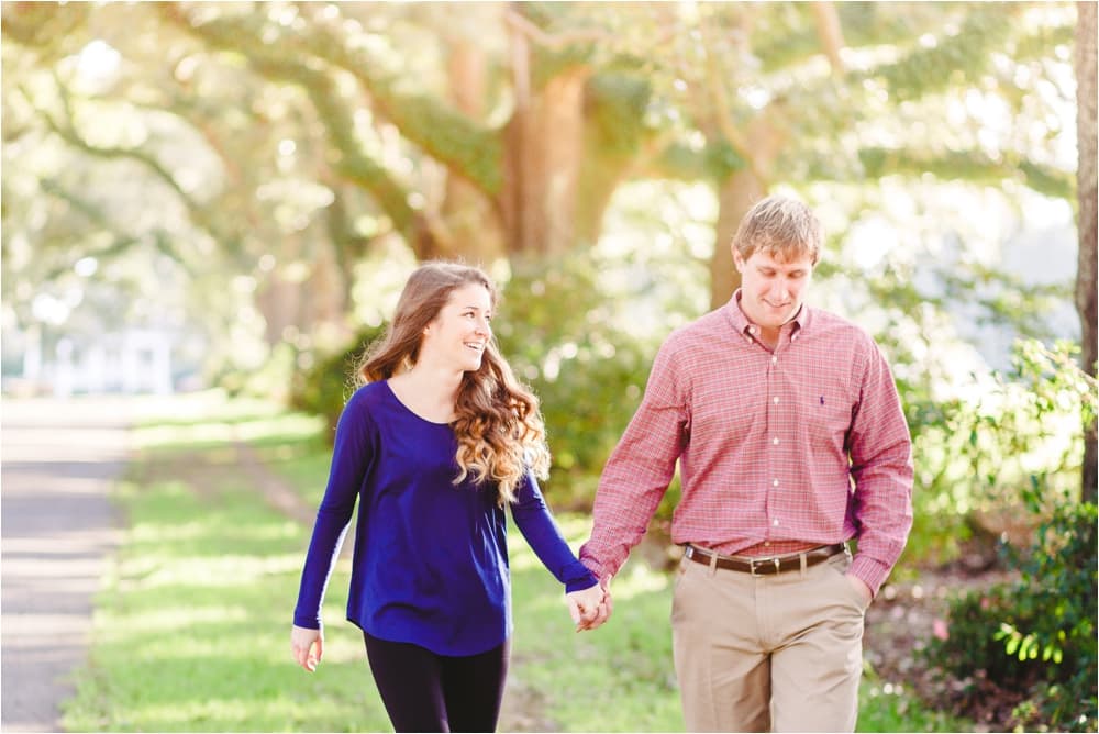 Kimberly & Robert Springhill College Engagement Session — Jennie Tewell Photography