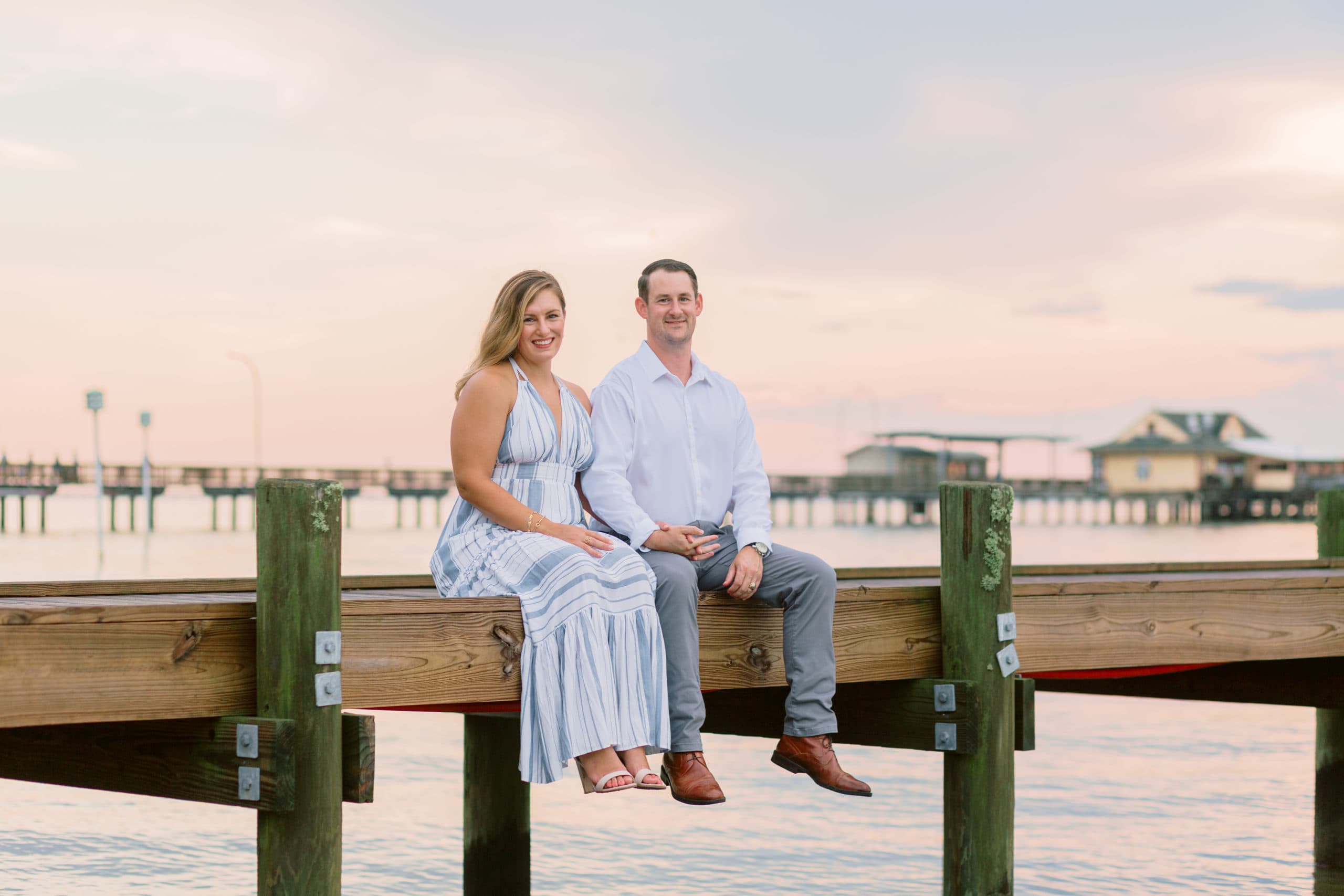 Fairhope Pier Engagement Session — Jennie Tewell Photography