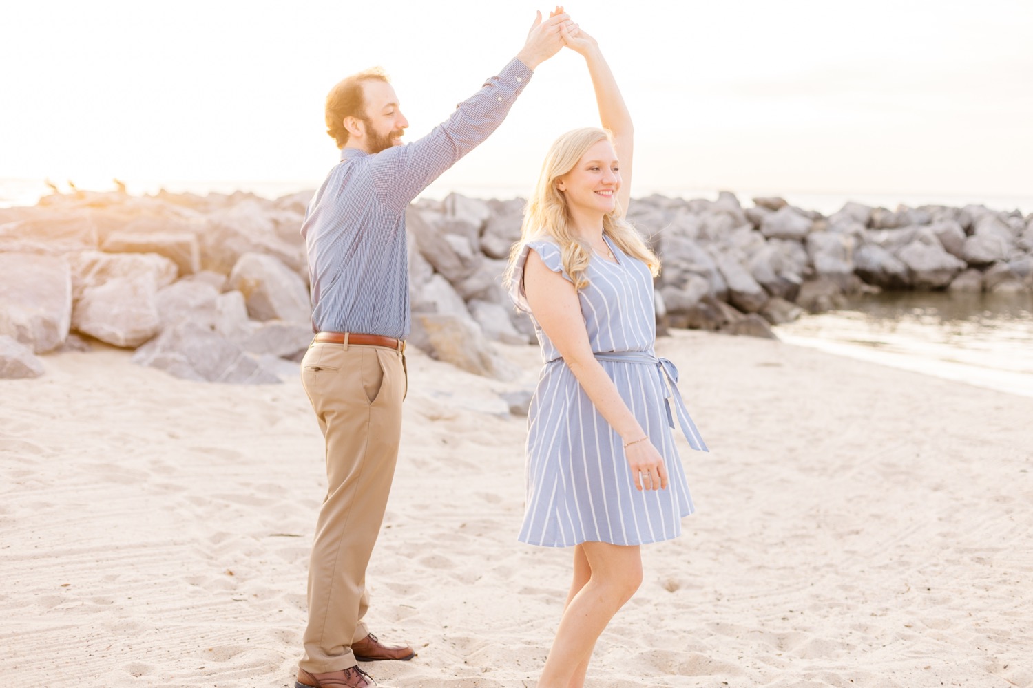 Engagement Session in Fairhope Alabama at the Grand Hotel;