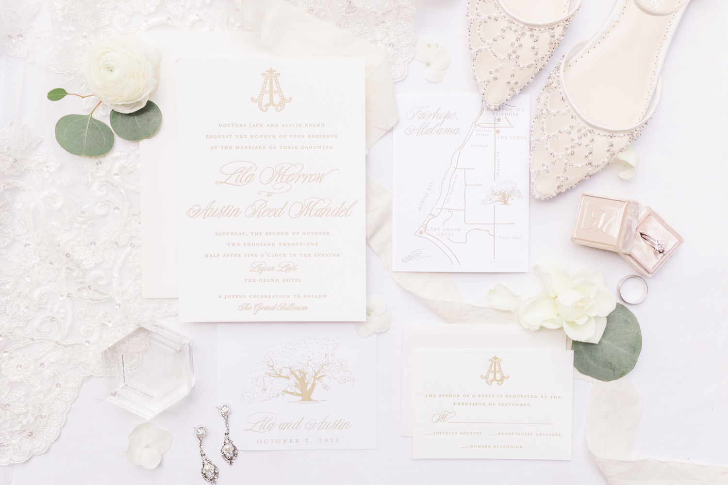 Grand Hotel Wedding in Fairhope Alabama