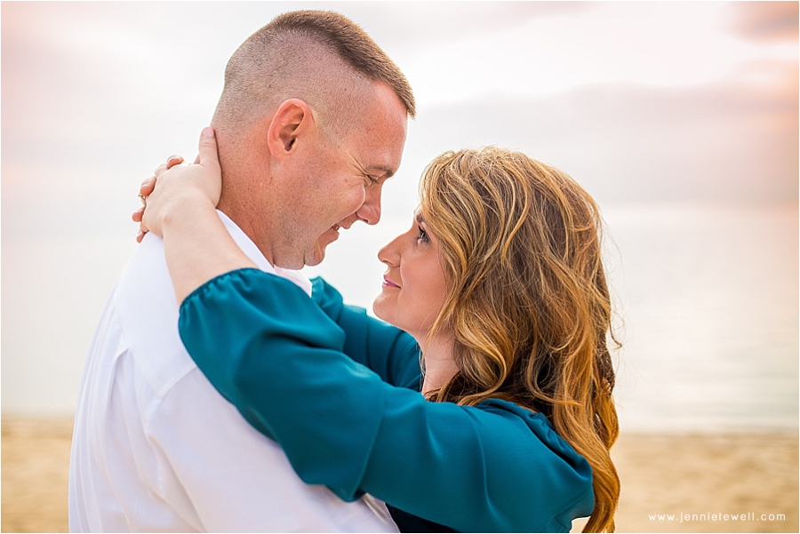 Daphne Alabama Sunset Beach Engagement Session by Jennie Tewell Photography 0010