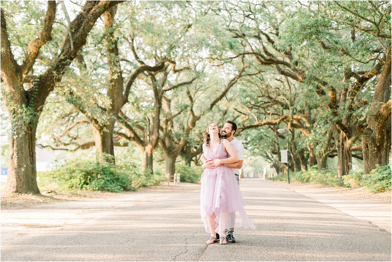 Mobile Alabama Photographer Engagement Session at Springhill College 0002