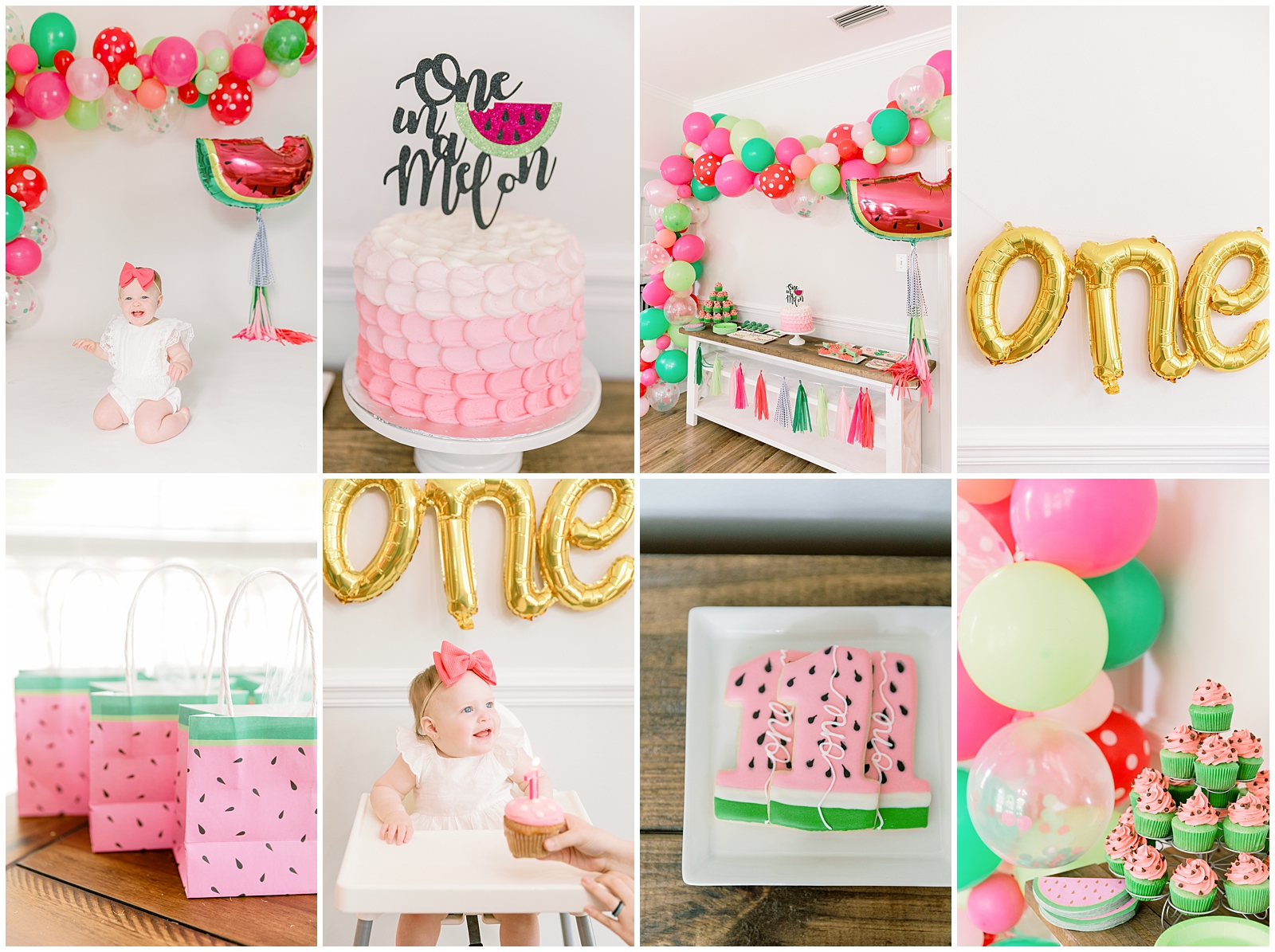 watermelon theme first birthday party