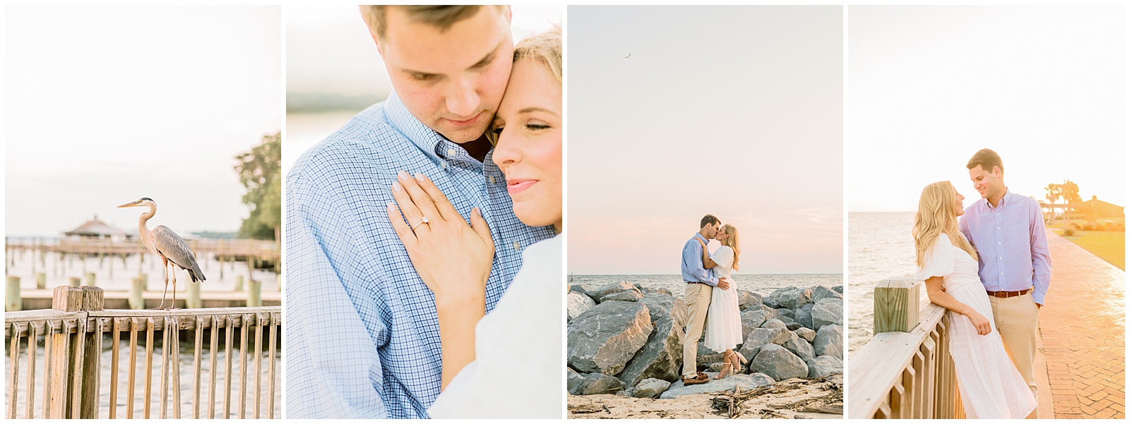 Grand Hotel Point Clear, Alabama engagement session on the bay
