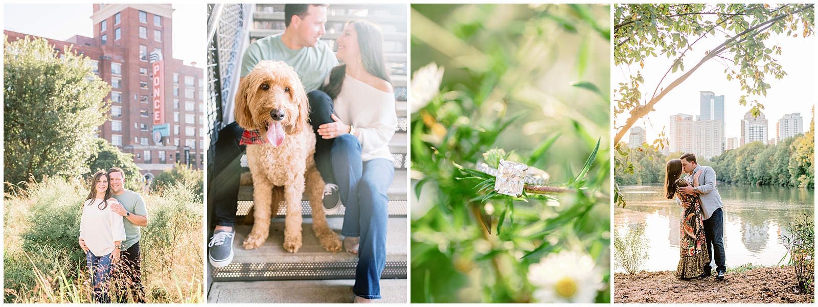 Piedmont Park and Ponce City Market Engagement Session in Atlanta